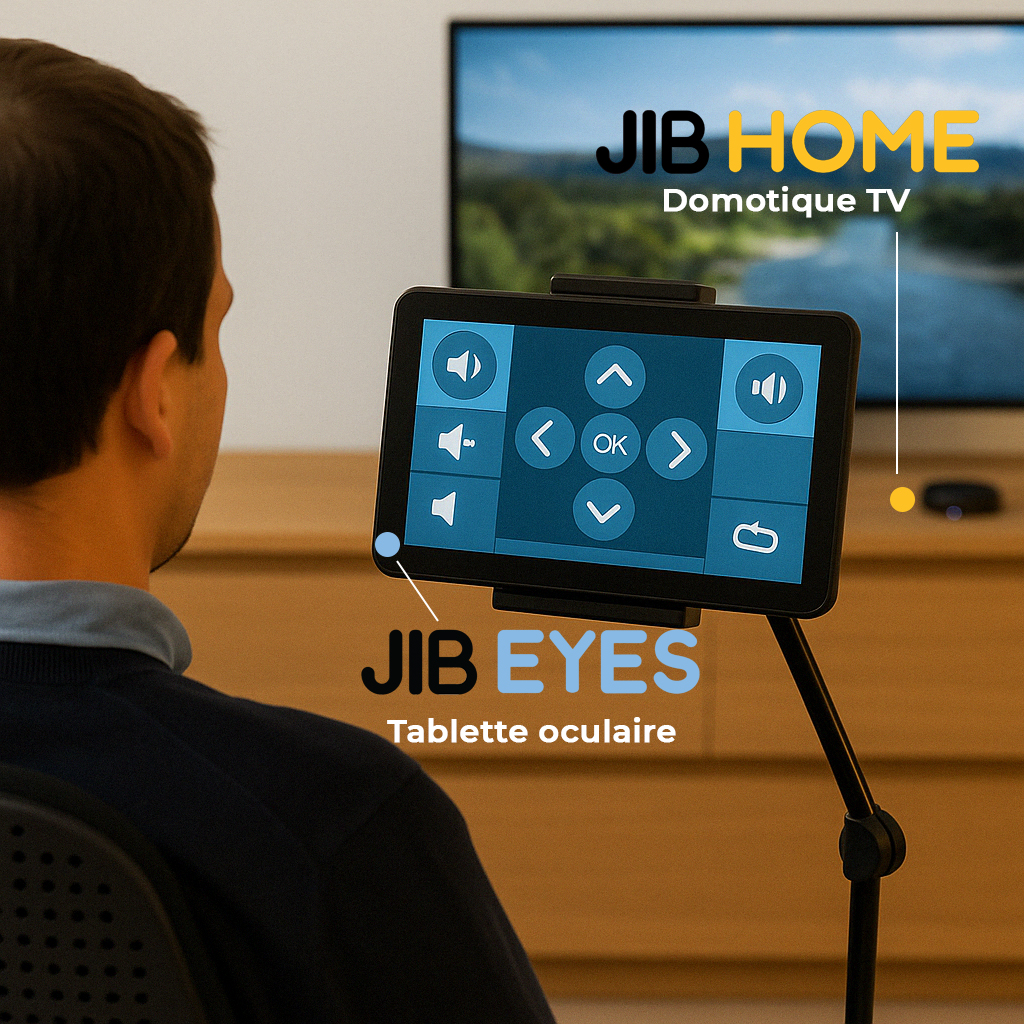 Contrôle tv sur commande oculaire